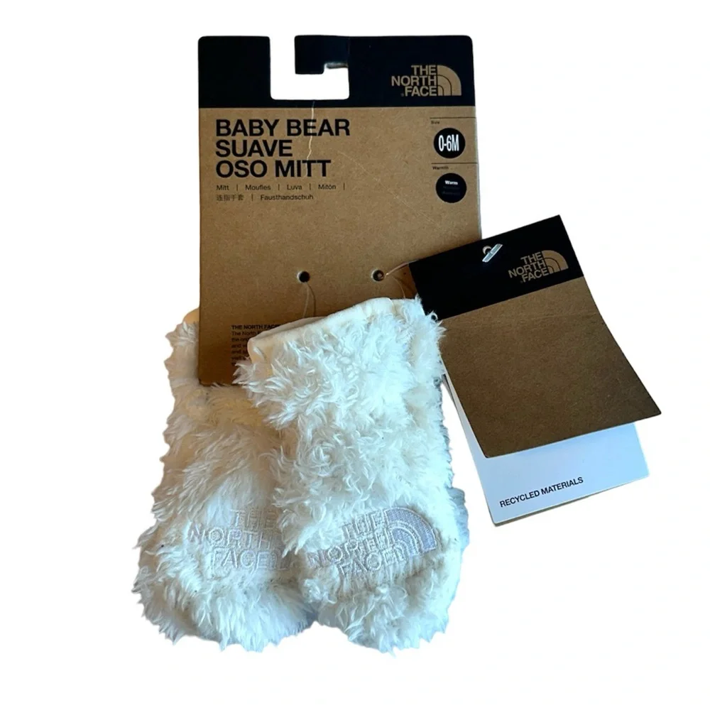 🦋The North Face Baby Bear Suave Oso Mitt size-0-6 Months